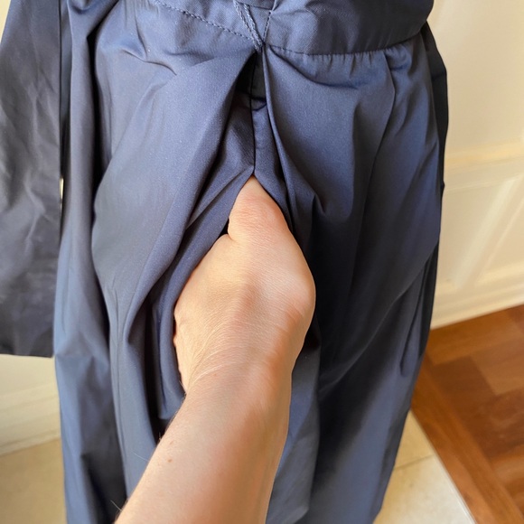 SOLD LAUREN RALPH LAUREN AGNI 4P DARK BLUE NAVY MAXI DRESS JERSEY TAFETTA BOW - Picture 6 of 9